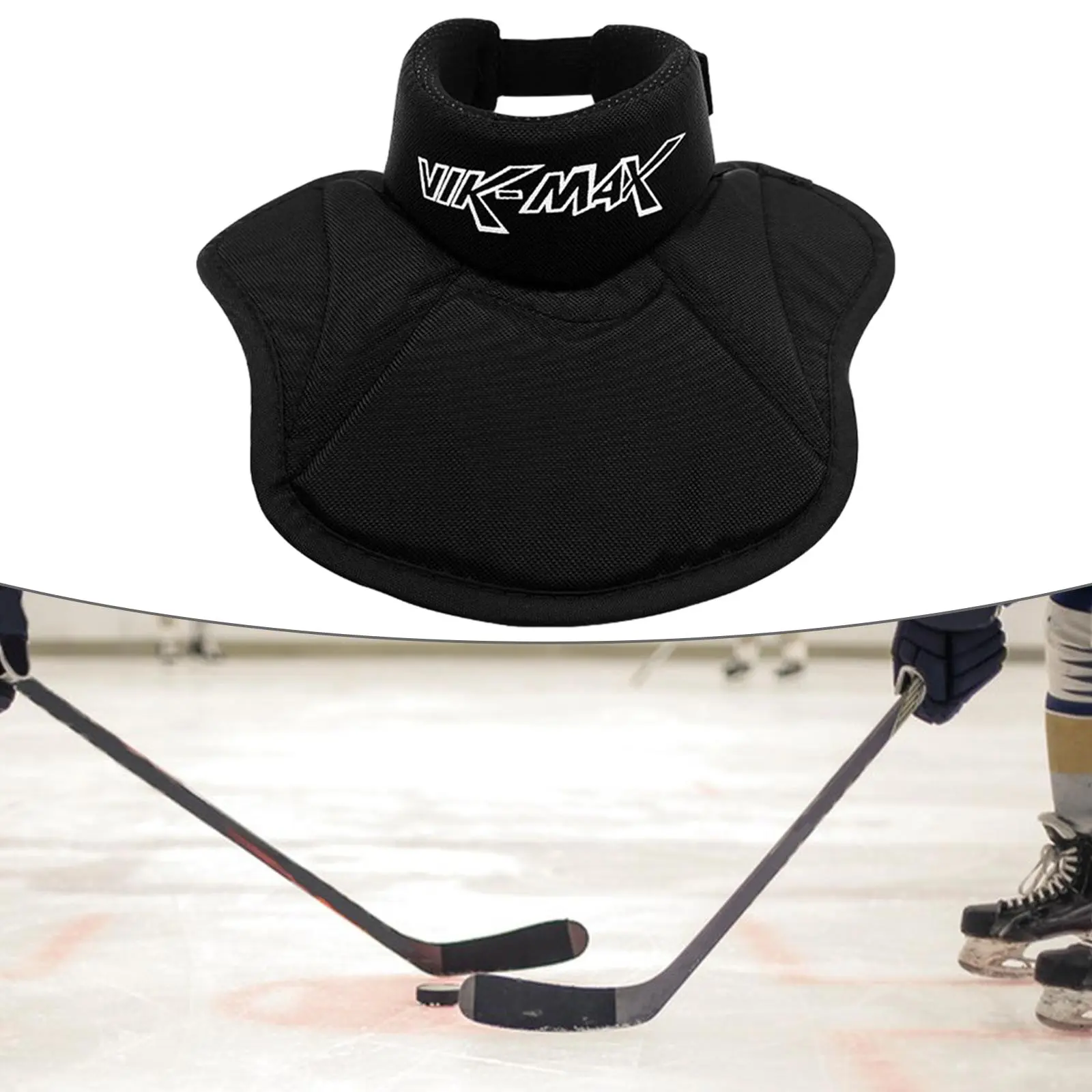 Hockey Neck Guard Ice Hockey Protective Gear Cut Resistant Adjustable Ice Hockey Neck Protector for Outdoor Sports Junior