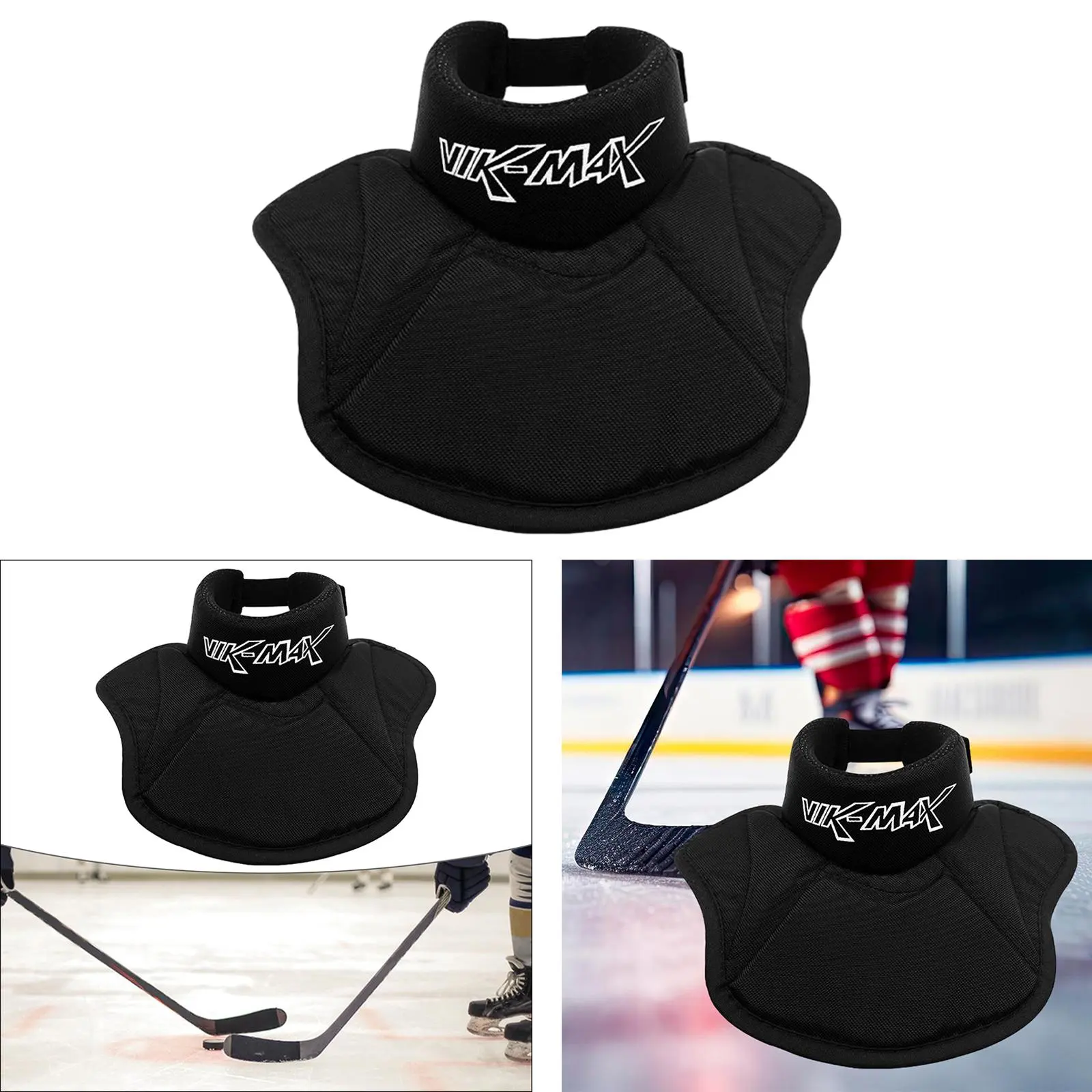 Hockey Neck Guard Ice Hockey Protective Gear Cut Resistant Adjustable Ice Hockey Neck Protector for Outdoor Sports Junior