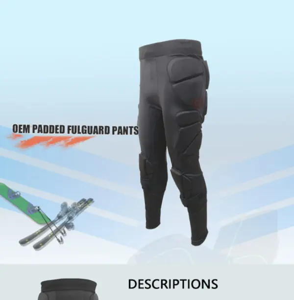 Customize Protector Padded Ice Hockey the Aged Wear Hip Protective Motorcycle MTB Skate Snowboard Skateboard Ski Pants Knee Pads - Image 6