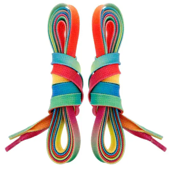 Hockey Skate Laces Pair Rainbow Color Ice Hockey Roller Blad-E Skates Laces Waxed Shoe Lace Shoes Boots Figure Skates - Image 3