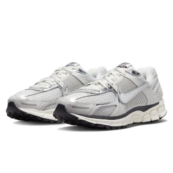Nike Air Zoom Vomero 5 Women Men Running Shoes Metallic Silver Grey White Black Casual Walking Sports Shoe Trainers Sneakers - Image 3