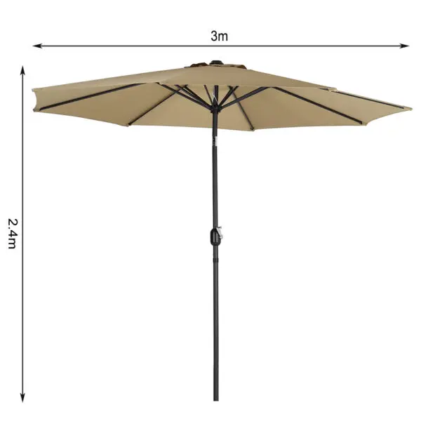 BreeinsPortable Outdoor Umbrella Patio Parasol Pool Beach Sun Protection Shade Fishing Picnic Garden Canopy Shelter Shade - Image 10