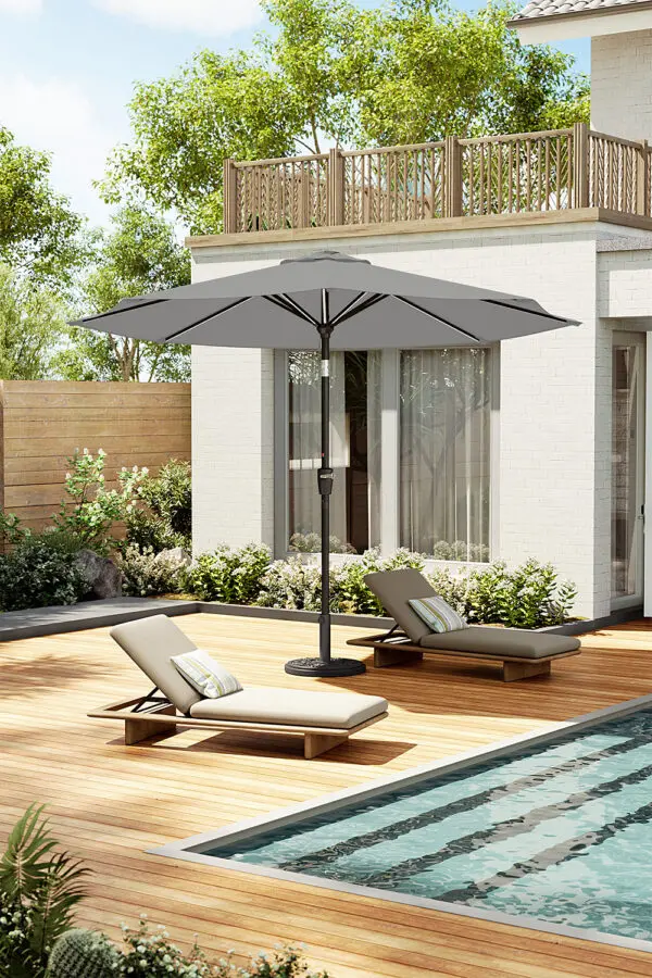 BreeinsLarge Solar Powered LED Patio Umbrella for Outdoor Garden Patio - Image 6