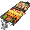 800W Non Stick Electric BBQ Grill Smokeless Barbecue Machine 5-Level Adjustable Household Electric Grill Ovens Cooking Tools - Image 4