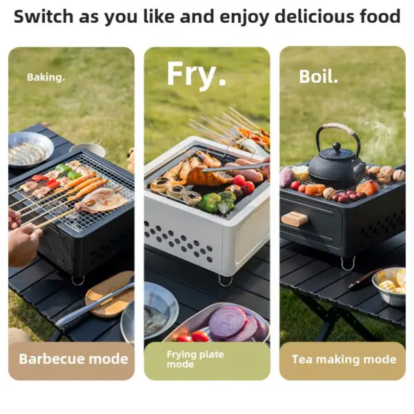 Household Outdoor Barbecue Grill Around The Stove Cooking Tea Oven Indoor Barbecue Oven Korean Bbq Bbq Grill Outdoor - Image 3