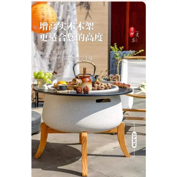 Outdoor Garden Grill Grill Tea Table Set Household BBQ Table Indoor Electric Oven Heating Charcoal Oven