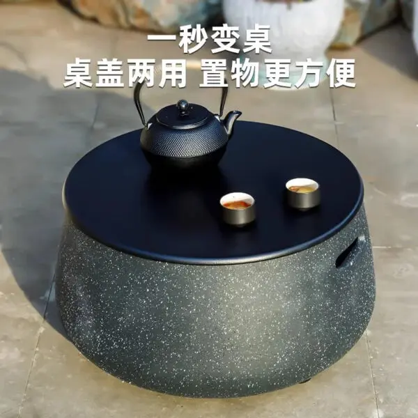 Outdoor Garden Grill Grill Tea Table Set Household BBQ Table Indoor Electric Oven Heating Charcoal Oven - Image 5