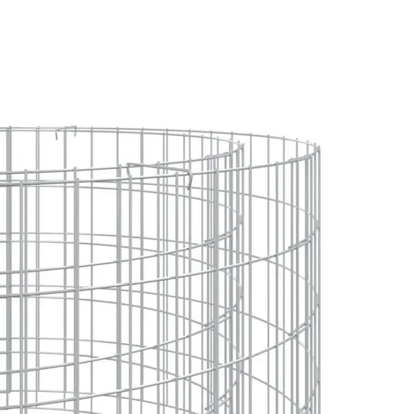 50cm Galvanized Iron Gabion Fire Pit - Stylish Outdoor Fire Pit for Garden & Patio - Image 4