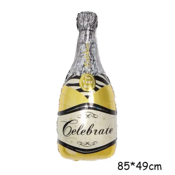 New Year Style Large Foil Balloons Whisky Beer Champagne Adult Wedding Birthday Party Wedding Balloon Decorations Photo props - Image 8