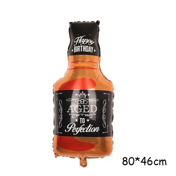 New Year Style Large Foil Balloons Whisky Beer Champagne Adult Wedding Birthday Party Wedding Balloon Decorations Photo props - Image 11