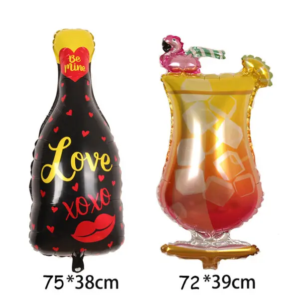 New Year Style Large Foil Balloons Whisky Beer Champagne Adult Wedding Birthday Party Wedding Balloon Decorations Photo props - Image 25