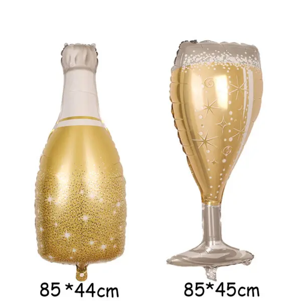 New Year Style Large Foil Balloons Whisky Beer Champagne Adult Wedding Birthday Party Wedding Balloon Decorations Photo props - Image 28