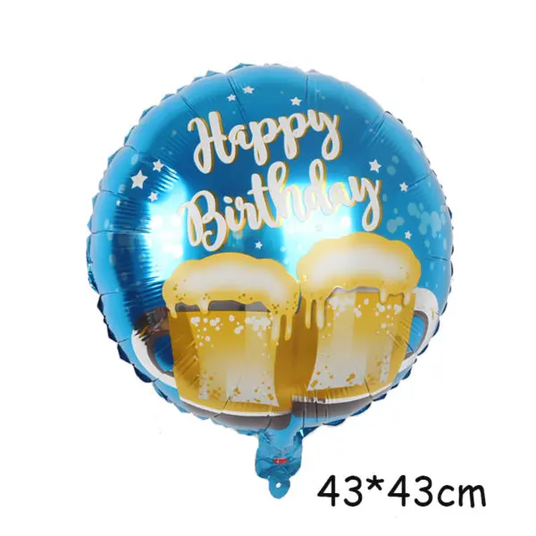 New Year Style Large Foil Balloons Whisky Beer Champagne Adult Wedding Birthday Party Wedding Balloon Decorations Photo props - Image 30