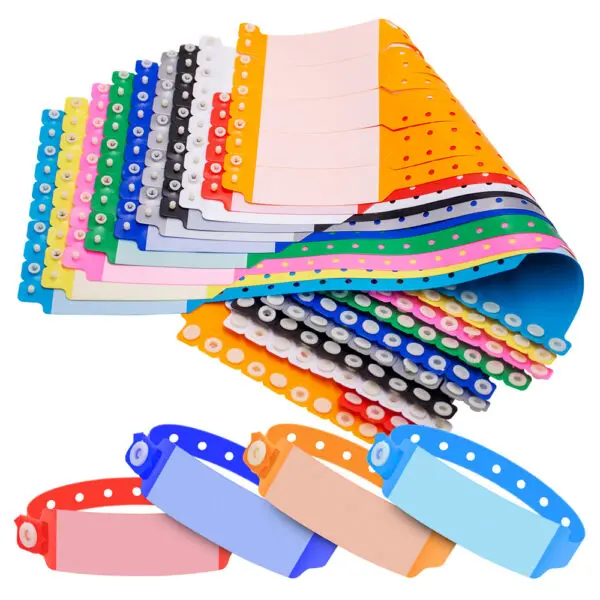 100pcs Writable Soft PVC Festival Bracelets Medical Bracelet Wrist Strap with Handwritten Information Waterproof - Image 2