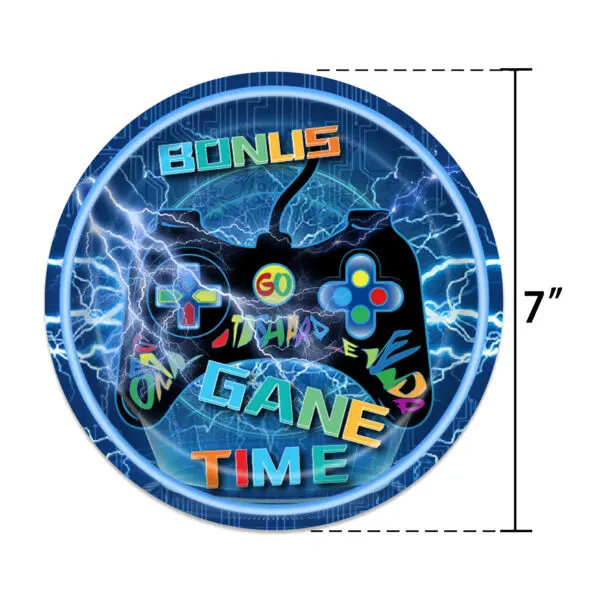 Video Game Birthday Decoration Tableware Cups Napkin Plates Tablecloth Gamepad Balloons For Kids Video Game Theme Party Supplies - Image 19