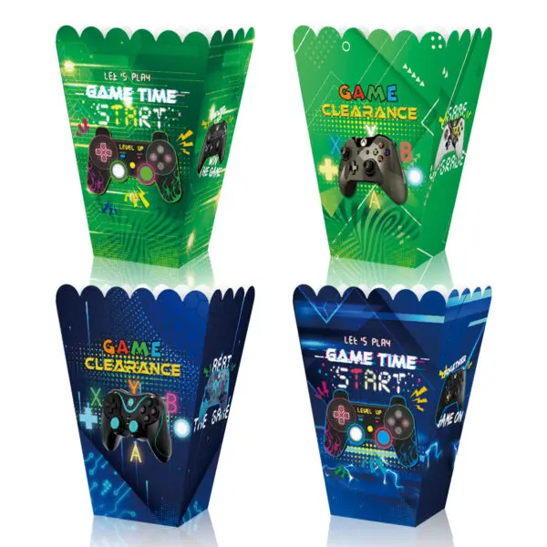 Video Game Birthday Decoration Tableware Cups Napkin Plates Tablecloth Gamepad Balloons For Kids Video Game Theme Party Supplies - Image 25