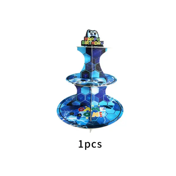 Video Game Birthday Decoration Tableware Cups Napkin Plates Tablecloth Gamepad Balloons For Kids Video Game Theme Party Supplies - Image 26