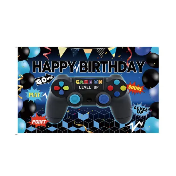 Video Game Birthday Decoration Tableware Cups Napkin Plates Tablecloth Gamepad Balloons For Kids Video Game Theme Party Supplies - Image 32