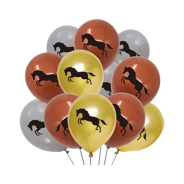 Horse Racing Themed Birthday Party Disposable Tableware Cup Plate Napkin Horse Decoration Balloon Backdrop Banner Party Supplies - Image 28