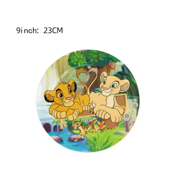 Lion King Birthday Decoration Tableware Balloons Banner Kit Disney Simba Theme Party Deco Cups Plates Tablecloth Boy Supplies - Image 10