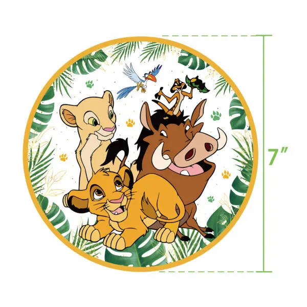 Lion King Birthday Decoration Tableware Balloons Banner Kit Disney Simba Theme Party Deco Cups Plates Tablecloth Boy Supplies - Image 14