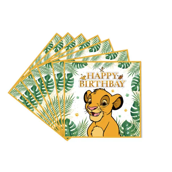 Lion King Birthday Decoration Tableware Balloons Banner Kit Disney Simba Theme Party Deco Cups Plates Tablecloth Boy Supplies - Image 16