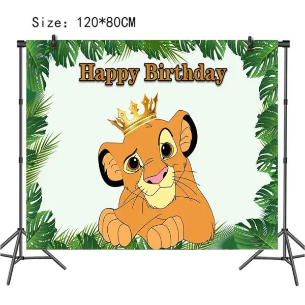 Lion King Birthday Decoration Tableware Balloons Banner Kit Disney Simba Theme Party Deco Cups Plates Tablecloth Boy Supplies - Image 29