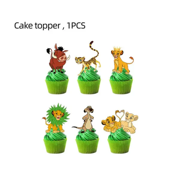 Lion King Birthday Decoration Tableware Balloons Banner Kit Disney Simba Theme Party Deco Cups Plates Tablecloth Boy Supplies - Image 32
