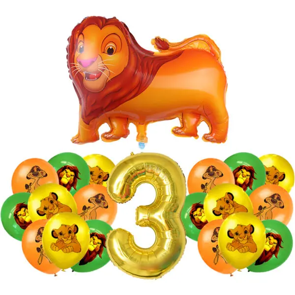 Lion King Birthday Decoration Tableware Balloons Banner Kit Disney Simba Theme Party Deco Cups Plates Tablecloth Boy Supplies - Image 40