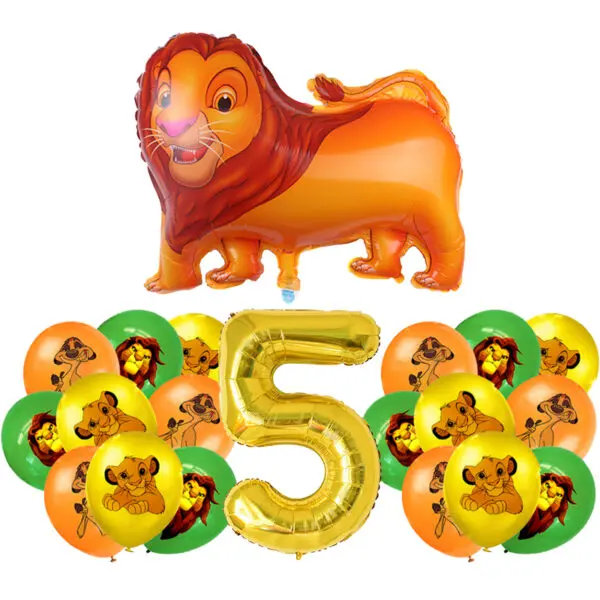 Lion King Birthday Decoration Tableware Balloons Banner Kit Disney Simba Theme Party Deco Cups Plates Tablecloth Boy Supplies - Image 42
