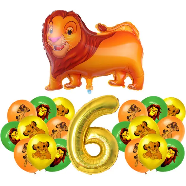 Lion King Birthday Decoration Tableware Balloons Banner Kit Disney Simba Theme Party Deco Cups Plates Tablecloth Boy Supplies - Image 43