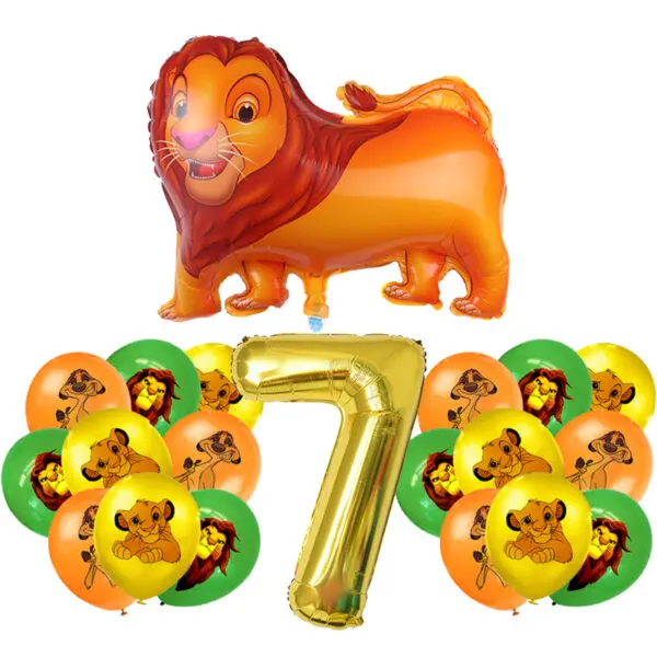 Lion King Birthday Decoration Tableware Balloons Banner Kit Disney Simba Theme Party Deco Cups Plates Tablecloth Boy Supplies - Image 44