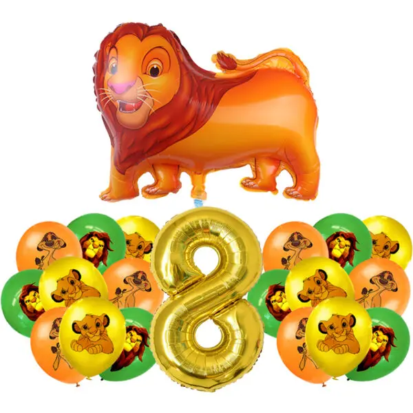 Lion King Birthday Decoration Tableware Balloons Banner Kit Disney Simba Theme Party Deco Cups Plates Tablecloth Boy Supplies - Image 45