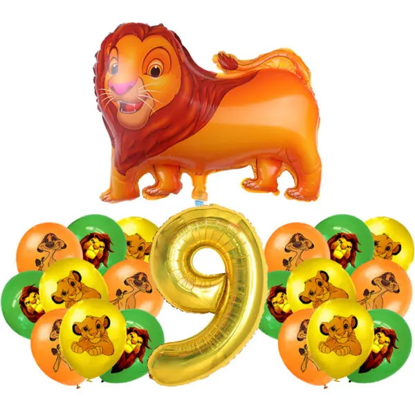 Lion King Birthday Decoration Tableware Balloons Banner Kit Disney Simba Theme Party Deco Cups Plates Tablecloth Boy Supplies - Image 46