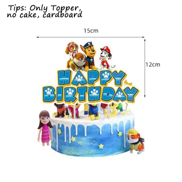 PAW Patrol Birthday Party Decoration New Version Balloon Set Disposable Tableware Kid Event Supplies Banner Backdrop Gift - Image 7