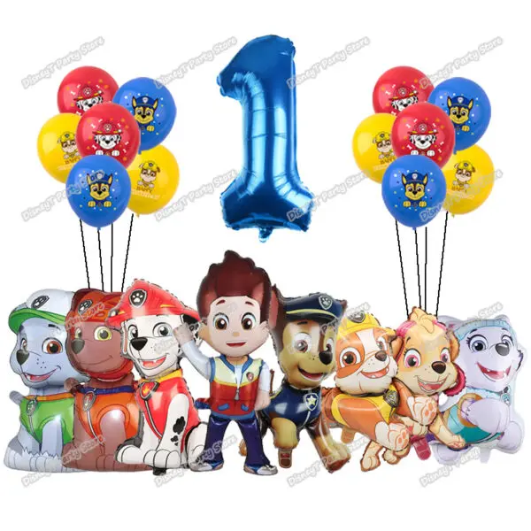 PAW Patrol Birthday Party Decoration New Version Balloon Set Disposable Tableware Kid Event Supplies Banner Backdrop Gift - Image 15