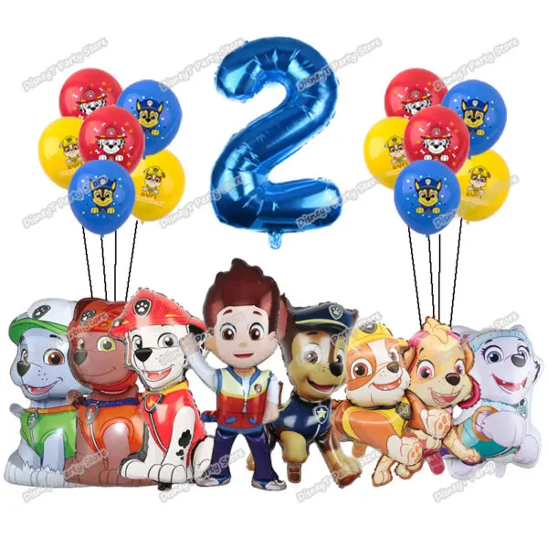 PAW Patrol Birthday Party Decoration New Version Balloon Set Disposable Tableware Kid Event Supplies Banner Backdrop Gift - Image 16