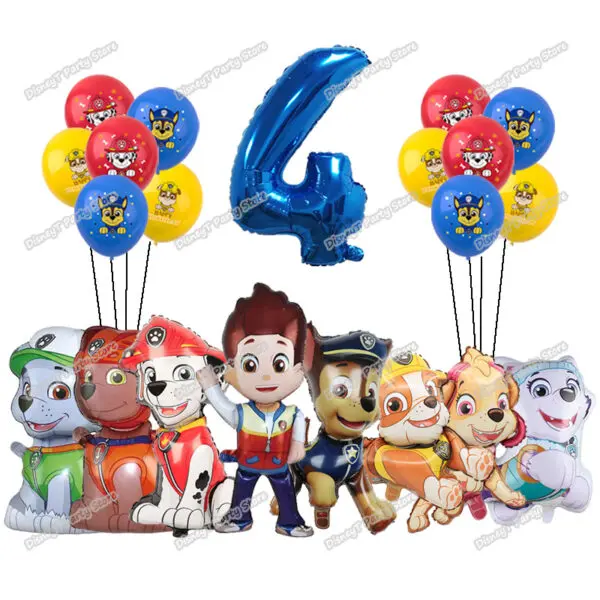 PAW Patrol Birthday Party Decoration New Version Balloon Set Disposable Tableware Kid Event Supplies Banner Backdrop Gift - Image 17
