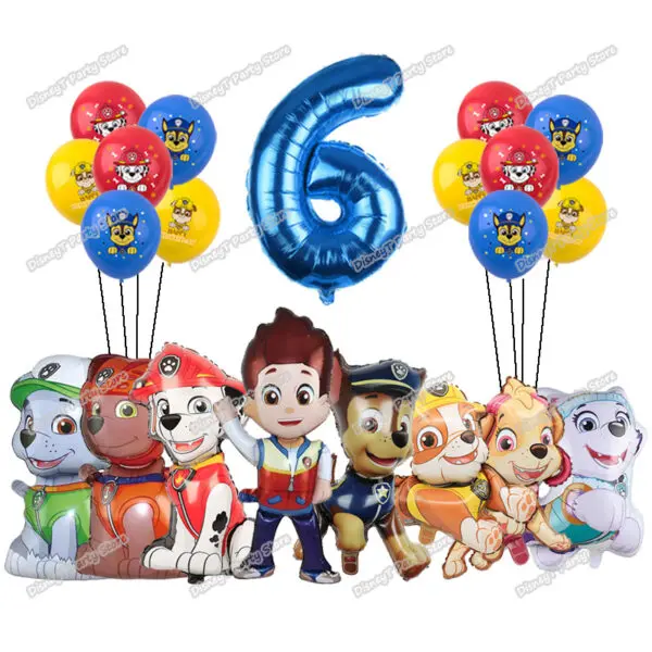 PAW Patrol Birthday Party Decoration New Version Balloon Set Disposable Tableware Kid Event Supplies Banner Backdrop Gift - Image 19