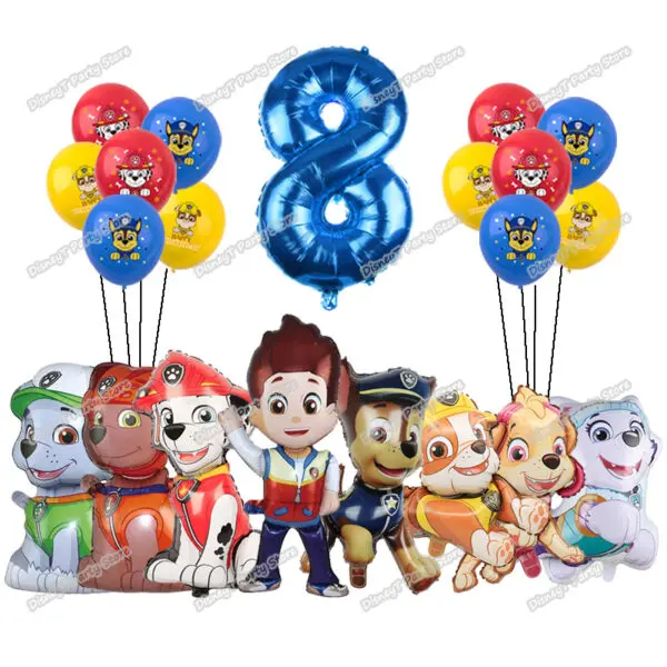 PAW Patrol Birthday Party Decoration New Version Balloon Set Disposable Tableware Kid Event Supplies Banner Backdrop Gift - Image 21