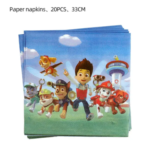 PAW Patrol Birthday Party Decoration New Version Balloon Set Disposable Tableware Kid Event Supplies Banner Backdrop Gift - Image 25