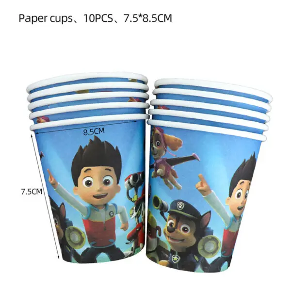 PAW Patrol Birthday Party Decoration New Version Balloon Set Disposable Tableware Kid Event Supplies Banner Backdrop Gift - Image 26