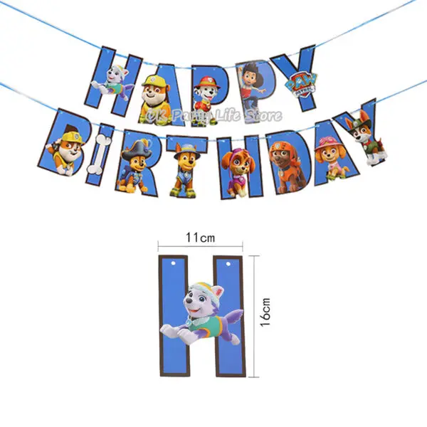 PAW Patrol Birthday Party Decoration New Version Balloon Set Disposable Tableware Kid Event Supplies Banner Backdrop Gift - Image 30