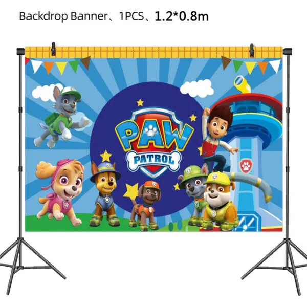 PAW Patrol Birthday Party Decoration New Version Balloon Set Disposable Tableware Kid Event Supplies Banner Backdrop Gift - Image 46
