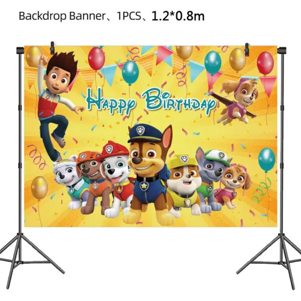 PAW Patrol Birthday Party Decoration New Version Balloon Set Disposable Tableware Kid Event Supplies Banner Backdrop Gift - Image 47