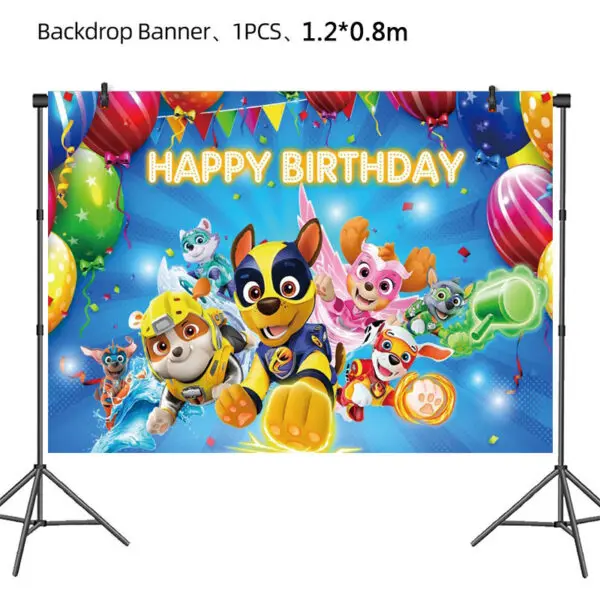 PAW Patrol Birthday Party Decoration New Version Balloon Set Disposable Tableware Kid Event Supplies Banner Backdrop Gift - Image 48