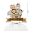 Jungle Birthday Disposable Tableware Wild One Paper Plates Cups Napkins Tablecloth Safari Jungle Animals Theme Party Decorations - Image 6