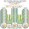 Jungle Birthday Disposable Tableware Wild One Paper Plates Cups Napkins Tablecloth Safari Jungle Animals Theme Party Decorations - Image 9