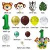 Jungle Birthday Disposable Tableware Wild One Paper Plates Cups Napkins Tablecloth Safari Jungle Animals Theme Party Decorations - Image 21