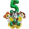 Jungle Birthday Disposable Tableware Wild One Paper Plates Cups Napkins Tablecloth Safari Jungle Animals Theme Party Decorations - Image 25